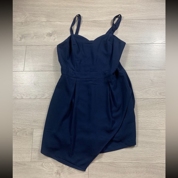 Adelyn Rae Navy Skort Romper - Picture 3 of 11